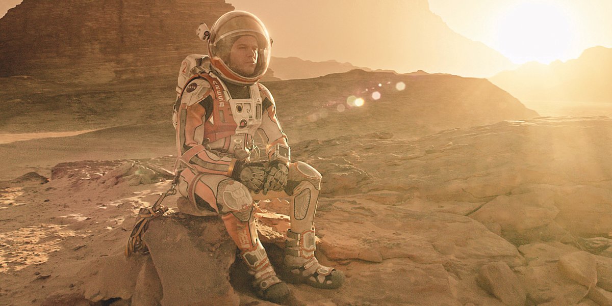 Naturally as a Mars person, I love the  + the  of 'The Martian'!! . To me, it's a warm, funny, 'realistic' (ish ) look at what a real humans-to-Mars programme might look like, + problem-solving when that goes wrong "I'm going to have to science the sh*t out of this."