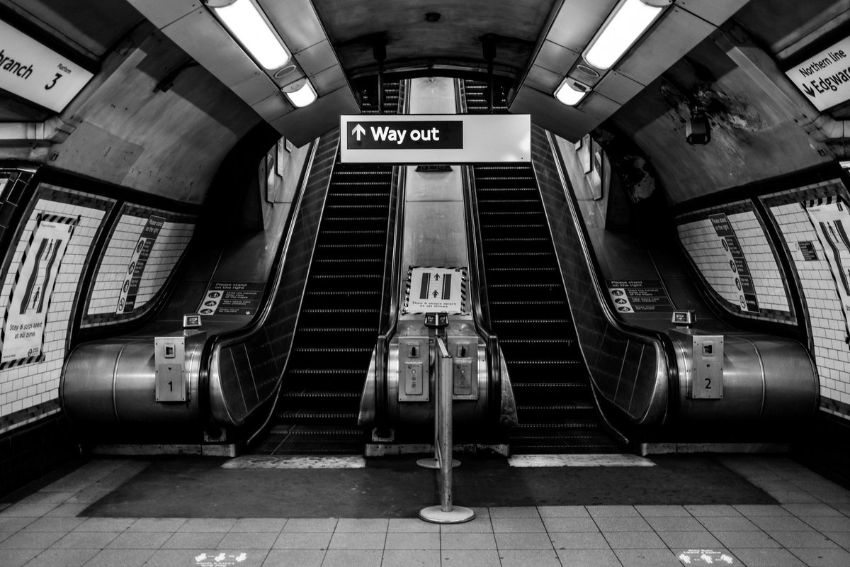 More trains are running, but the Tube is still almost deserted. Barely saw a dozen people on my journey into work yesterday. Wearing a mask and gloves this summer will be a joy when it’s warmer and busier.   https://www.instagram.com/sebastianepayne 