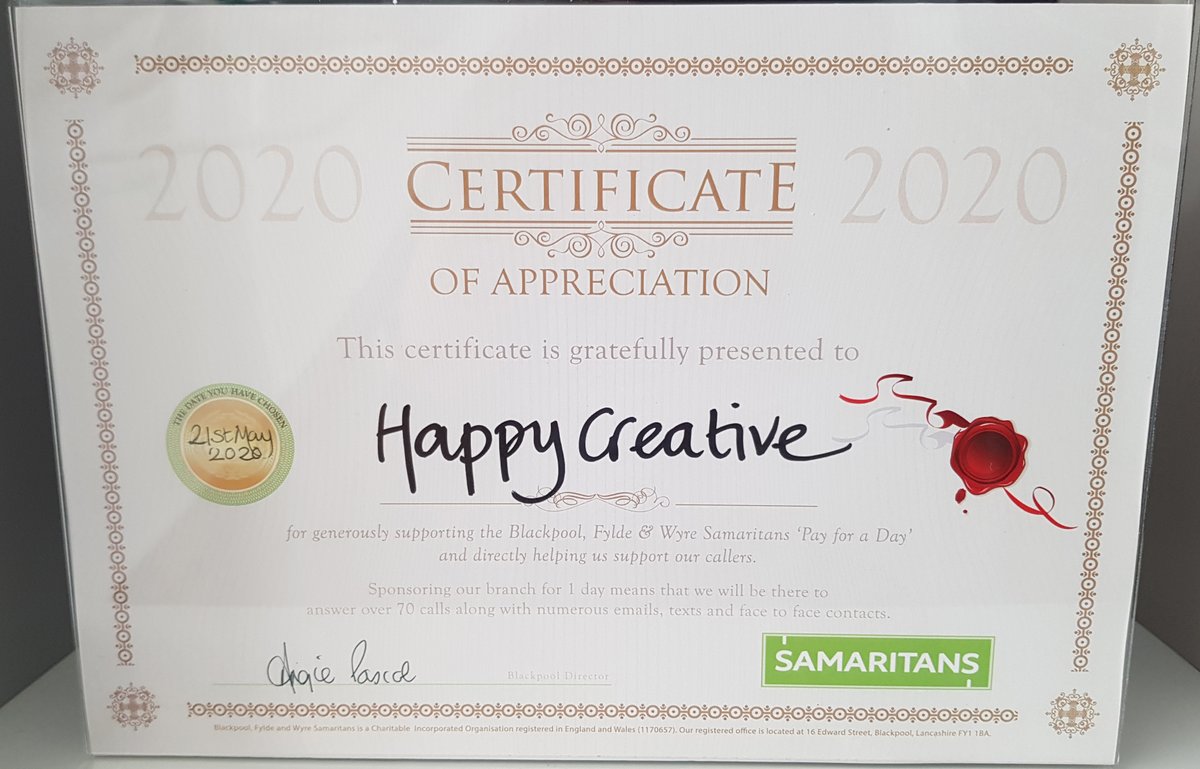 Happy_Creative's tweet image. We're Happy and happiness is our key value, so we're really proud to be sponsoring @bplsamaritans 'Pay for a Day Campaign' today. We also wanted to say a huge thank you for the amazing work they do.
#wellbeing #mentalhealth #mentalhealthawareness #samaritansblackpool #happytohelp