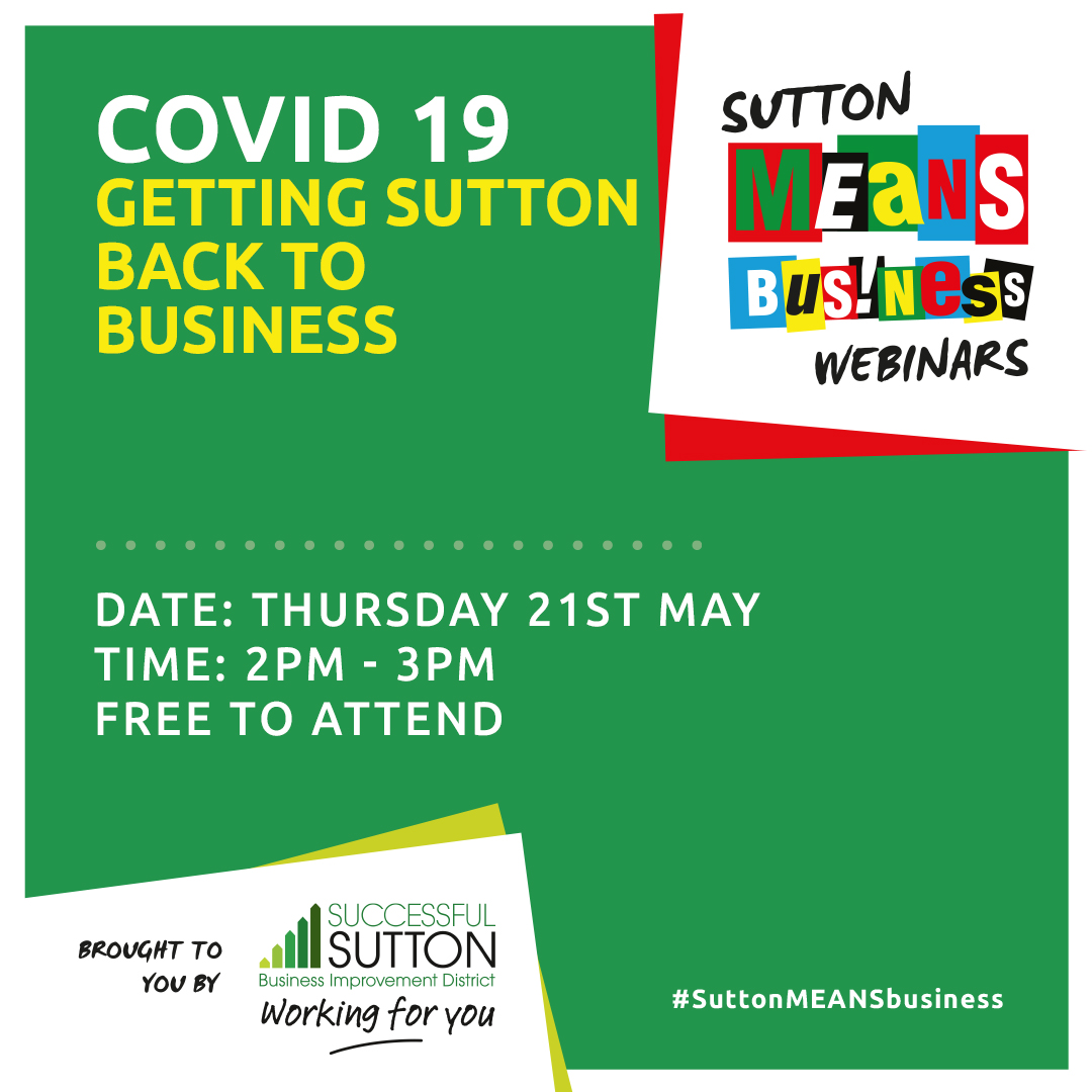 We're looking forward to discussing what's next for businesses in Sutton today with <a href="/helencolechin/">Helen Colechin</a> @BrydenInfo@EdgeRecoveryLtd and <a href="/SuccessSutton/">Successful Sutton</a>! Register for FREE here: ow.ly/xHTR50zKqZV #sutton #business #SuttonMEANSbusiness