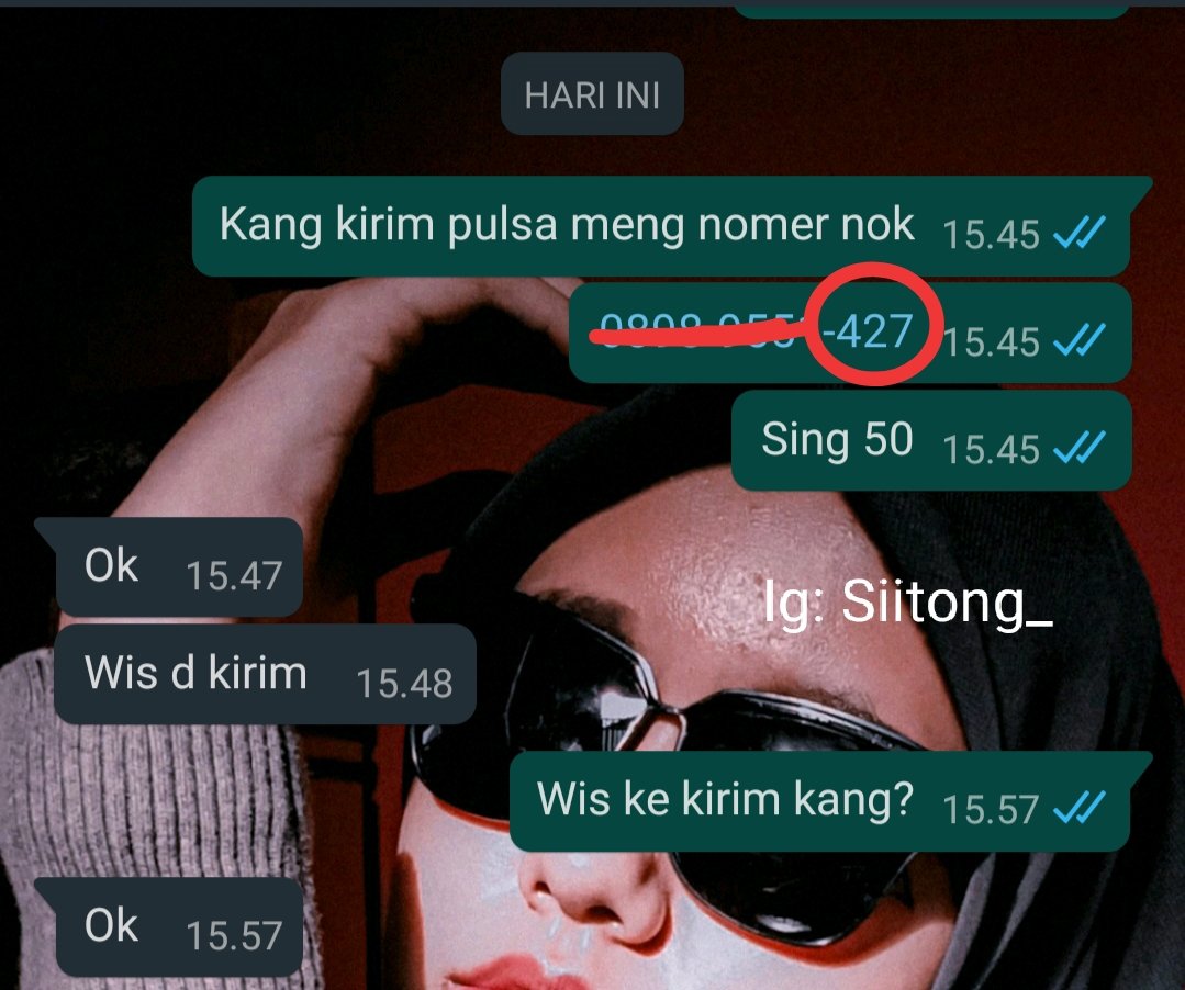 Lu pernah gasi beli pulsa eh salah ketik nomer  belakang terus udah terkirim? Dahlaaaa malesss