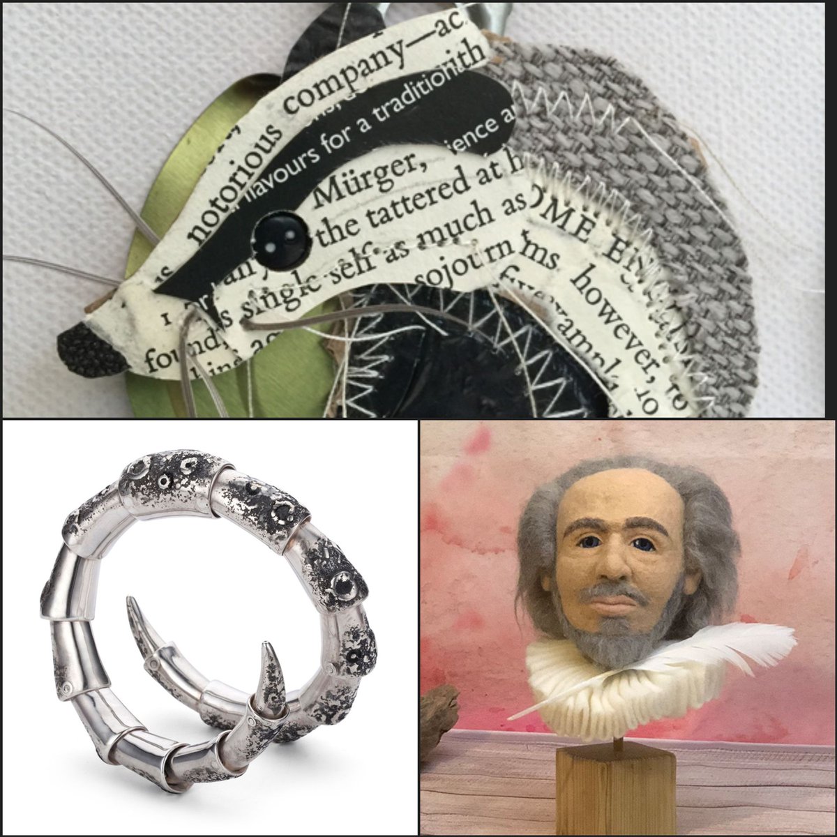 #StayHomeStayInspired with our Artist Gallery  at buff.ly/2YpaJtM, where we are delighted to share with you the designer/makers that were selected for our Makers Fair. 
Today's pick: Thrift Design <a href="/thrift_lucy/">Lucy Thrift</a>, Tootique &amp; Toby Cotterill <a href="/TobyJewellery/">Toby Cotterill</a>