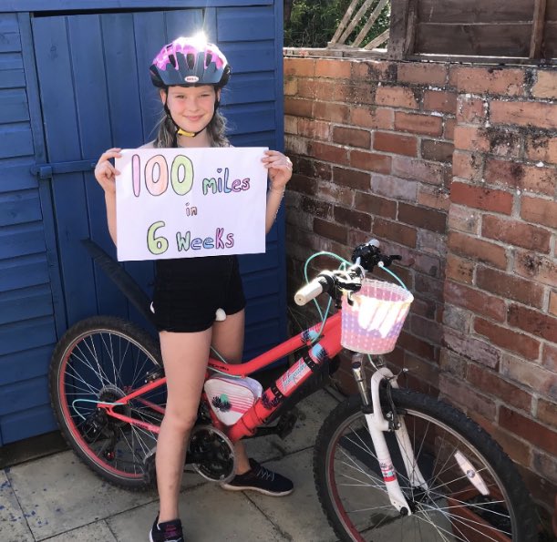 StJamesSchPE's tweet photo. I love how inspiring our children are. 100 miles done in 6 weeks and aiming for 25 more miles this week. Brilliant - huge well done and class Dojo points earned https://t.co/6EyFL0jU7c