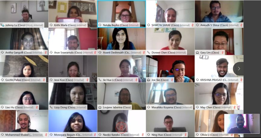 vimal_yutha's tweet image. When virtual meeting is the new normal. Cisco APJC Talent Acquisition team checks in for the regional updates. #LoveWhereYouWork #CiscoAPJC #WeAreCisco #COVID19Lockdown
