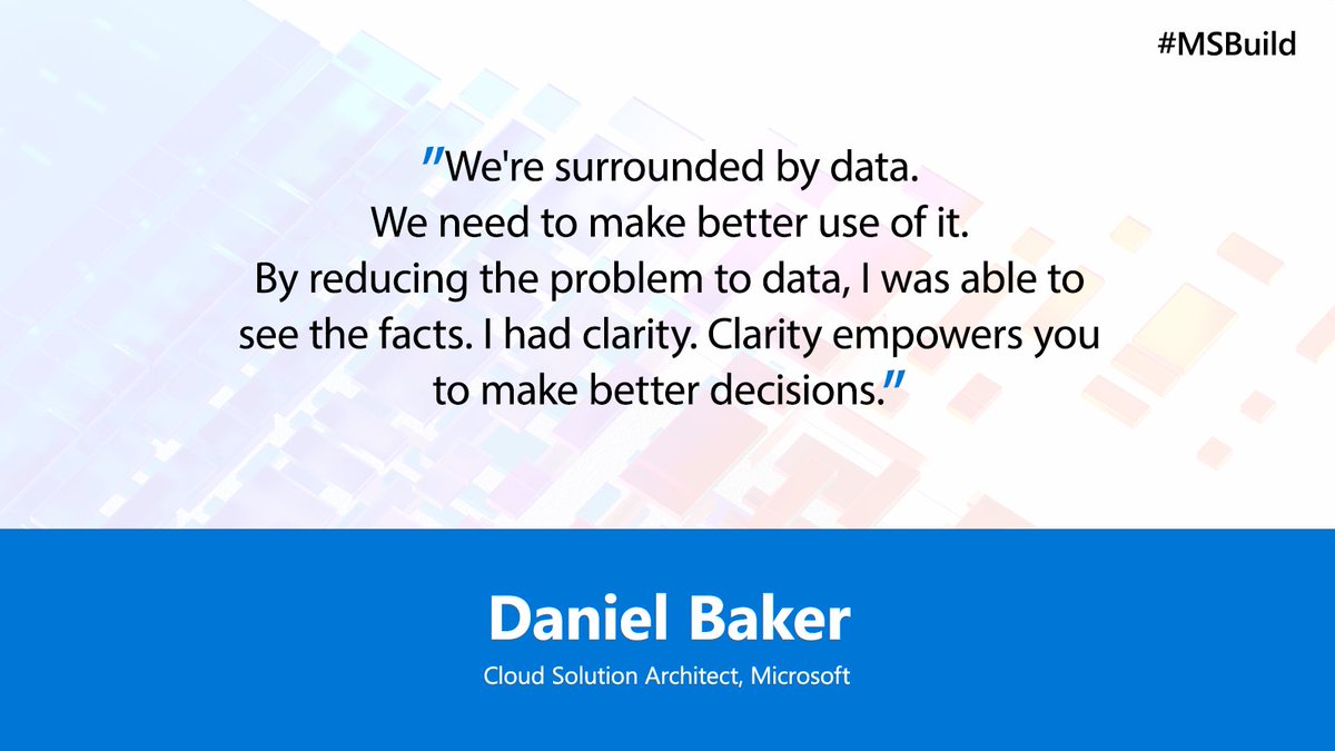 Microsoft Developer UK (@msdevuk) on Twitter photo A Type 2 diabetic, <a href="/AzureDan/">Daniel Baker</a> shared his fantastic story about how he used the power of data to reverse his diabetes at Microsoft Build.
Learn how Microsoft is helping the healthcare industry deliver better outcomes: msft.it/6015TiTTv
#MSBuild A Type 2 diabetic, <a href="/AzureDan/">Daniel Baker</a> shared his fantastic story about how he used the power of data to reverse his diabetes at Microsoft Build.
Learn how Microsoft is helping the healthcare industry deliver better outcomes: msft.it/6015TiTTv
#MSBuild