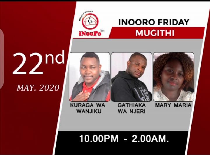 Catch up with us this Friday at <a href="/inooroke/">InooroKe</a> with Kuruga wa wanjiku,Mary Mariah and the super dere mwenyewe @nyoxxkatta...Let's do this #InooroFmMugithiNight .