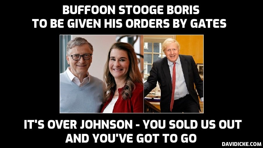 davidicke's tweet photo. Boris Johnson to discuss coronavirus vaccine efforts with Bill and Melinda Gates https://t.co/SjAKk8zf02 https://t.co/QEa6KY1i4y