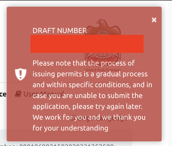 dollyrockerooh's tweet photo. @khaleejtimes The Residents Entry Permit Form doesn't work, thousands are getting this error message.
@ICAUAE
@ICAUAE_help
@MoFAICUAE
Please give us some clarity on how to submit our request to return to our homes in UAE
#bringbackuaeresidents
#ResidentsEntryPermit https://t.co/JwFpAjawcf