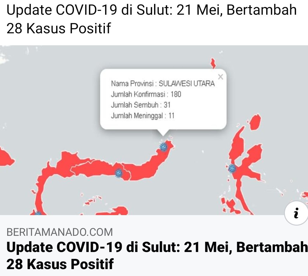 jusufdk's tweet photo. North Sulawesi just today another 28 new case with Positif Covid19. #StayHome 
#workingfromhome https://t.co/9svwRR82Vk