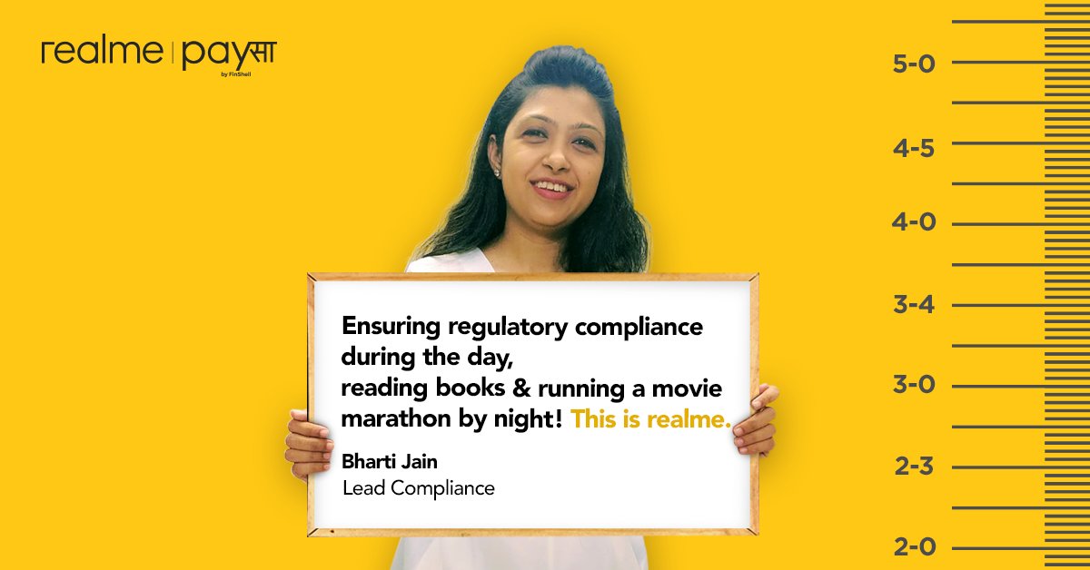 realme_PaySa's tweet photo. Here's to our Lead Compliance Bharti Jain, who is finding work-life balance while working from home like a pro! 
#realmePaySa #PeopleOfPaySa #workingfromhome #workfromhome #Covid_19 #JebMeinPaySaTohTensionKaisa https://t.co/qoj7LiBL2y