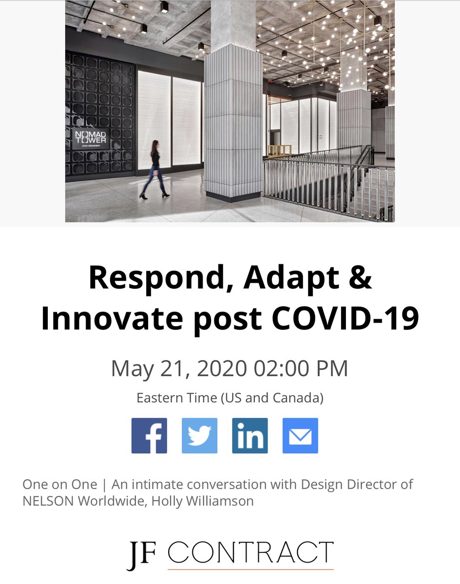 ASIDNYUCE's tweet photo. Have a free afternoon?  Here are some webinars happening later today.

“Sustainability Essentials Webinar: Circularity in Furnishings”
@SFCouncil
Noon
https://t.co/9GJmeKhEKs

“Respond, Adapt &amp; Innovate Post COVID-19”
@jffabrics 
2:00pm
https://t.co/dC6yGTKwZq
#webinar #covid19 https://t.co/k3Tw075tQf