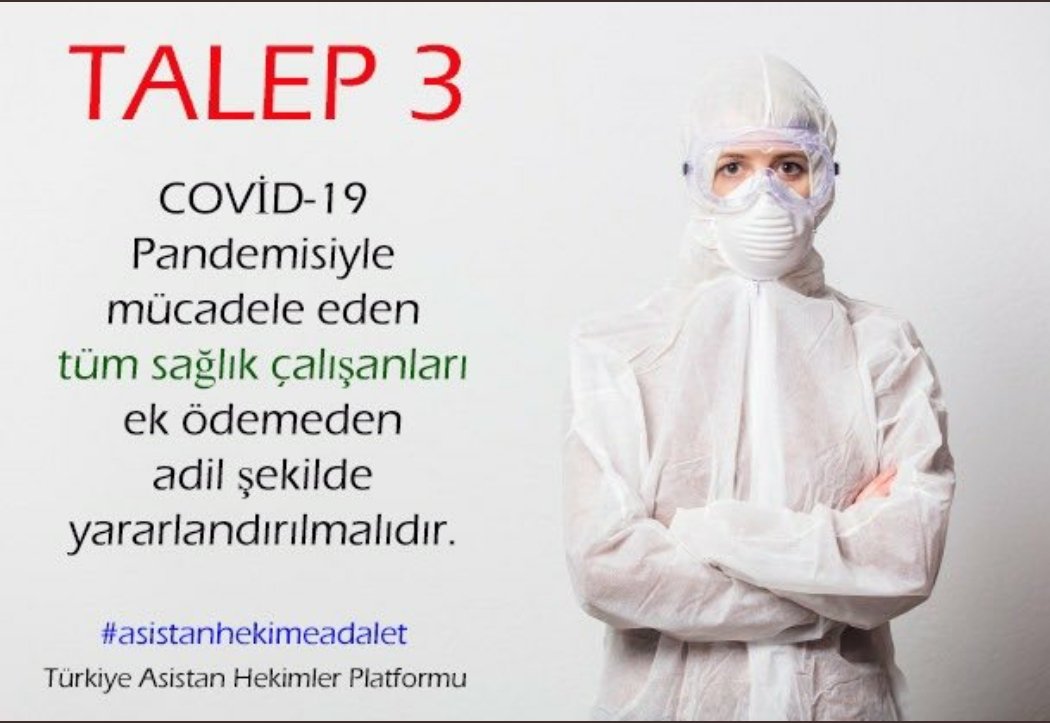 Asistanlarımız yalnızca eğitim ve araştırmanın değil aynı zamanda sağlık hizmetinin vazgeçilmez unsuru, cansiperane çalışanlarıdır. Tüm hekim taleplerine ek olarak onların talepleri de mutlak dikkate alınmalıdır. <a href="/saglikbakanligi/">T.C. Sağlık Bakanlığı</a> <a href="/drfahrettinkoca/">Dr. Fahrettin Koca</a> <a href="/AsistanTurkiye/">Türkiye Asistan Doktorlar Platformu</a> <a href="/YuksekogretimK/">Yükseköğretim Kurulu (YÖK)</a>