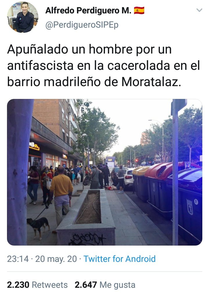 TTuiteroman's tweet photo. El subinspector de la policía Nacional vuelve a difundir bulos. https://t.co/cl8ECFowfh
