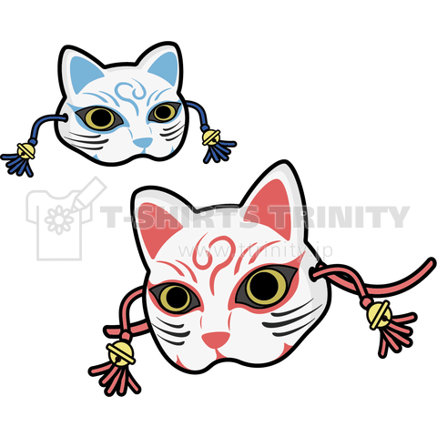 Shige Ya しげ屋です 今日のデザイン ネコのお面 T Co Nab8hydh9h Tシャツトリニティ Tシャツ Cat ネコ 猫 Tshirt しげ屋 ユーモア イラスト お面 Mask