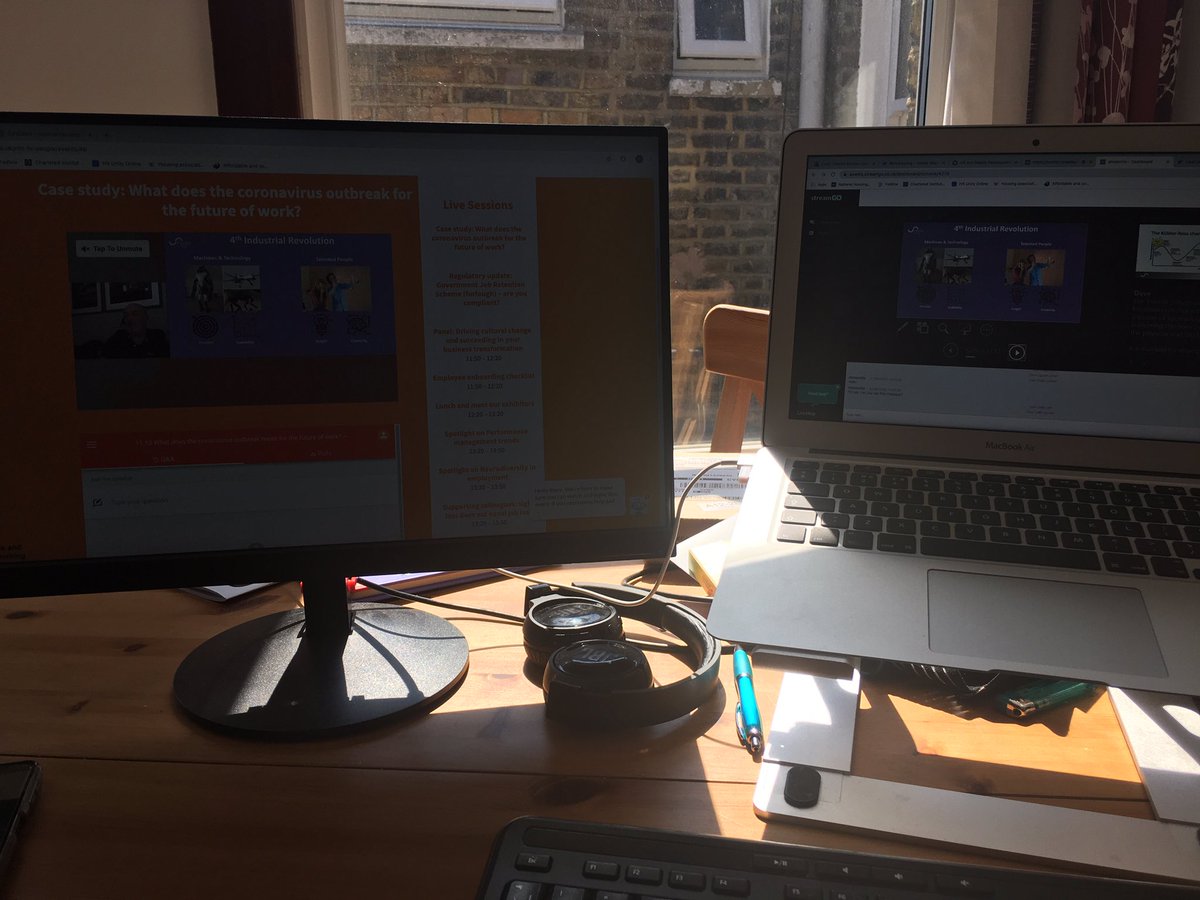 PatrickMertonJ's tweet photo. Different kind of event experience today at #hrinhousing - listening to some top insight now from @LisaCollenHR &amp; @notanotherfd about what the coronavirus outbreak might mean for the future of work https://t.co/K1Xka1oNOh