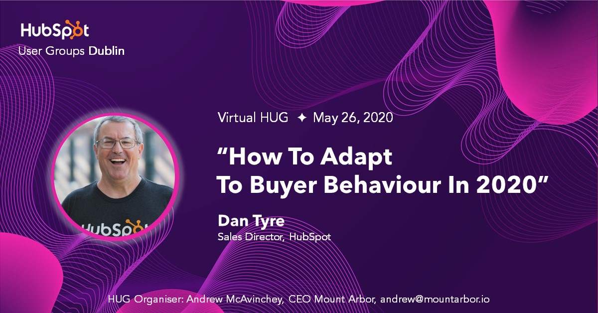 **5 DAYS TO GO**

Join us for 1-hour virtual #HUG to hear from the Sales Director of <a href="/HubSpot/">HubSpot</a> Dan Tyre about how to adapt your sales to buyer behaviour in 2020🎯 

📅TUE, May 26 @ 2PM

REGISTER NOW: mountarbor.io/nexthug

#HubSpotUserGroup #InboundSales  #RemoteSelling #B2B