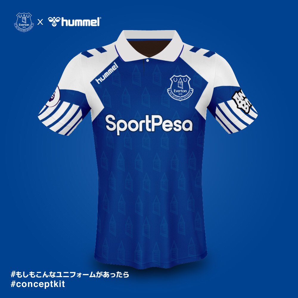 ともさん Tomosan サッカーユニフォームの世界 来季よりエバートンがヒュンメルとサプライヤー契約 デンマーク代表の大好きなデザインをもとに Everton Hummel もしもこんなユニフォームがあったら Conceptkit Everton Hummel1923 Hummel Jp