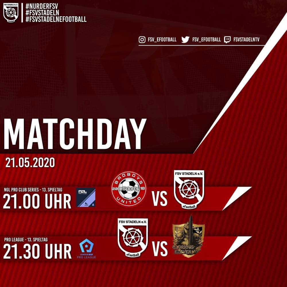 fsv_eFootball's tweet photo. 🔴⚪ Bei den #BadBoys zu Gast in der NGL Pro Club Series - die #Glorreichen zu Gast am virtuellen Kronacher Wald in der https://t.co/2NKGYSMZB0 ⚪🔴

#fsvfamilie #nurderfsv #BleibtsDahoam #WirZockenFürEuch #stayathome #bleibtZuhause #eSports #eFootball https://t.co/91XbMCmMSU