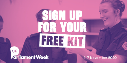 It’s Day 2 of UK Parliament Week and there’s still time to sign up and get your school a free kit! It’s packed with fab resources to empower your students to get involved with their @UKParliament! 📢 #UKPW ➡️ ukparliamentweek.org/en/sign-up/