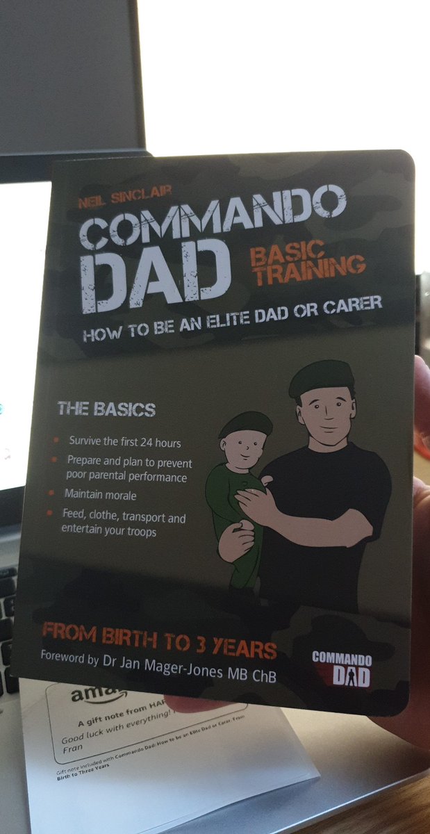 mbulpitt87's tweet photo. Thank you to @hazzayparkin & Fran for the baby gift.
Looking forward to getting into this book in the next few weeks #CommandoDad https://t.co/kpKHKentvc