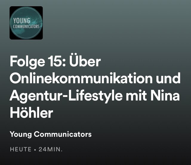 NinaHhlr's tweet photo. Ich durfte mit @RicardaBohn und Marcia in ihrem Podcast  über mein #onkomm-Studium und @kommonverein, meinen Berufseinstieg bei @klenkhoursch und #SocialMedia sprechen. Vielen Dank für die Einladung, es hat echt viel Spaß gemacht! 😊 #YoungPRPros 
https://t.co/0kIHTLY3O6 https://t.co/kNGix6rUWf
