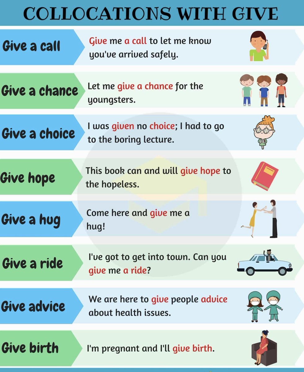 ELTInstitute's tweet photo. ๐Collocations๐ #idioms #english #learnenglish #vocabulary #dailyexpressions #collocations #expressions #inscripciones https://t.co/RuCCiTK6Zd