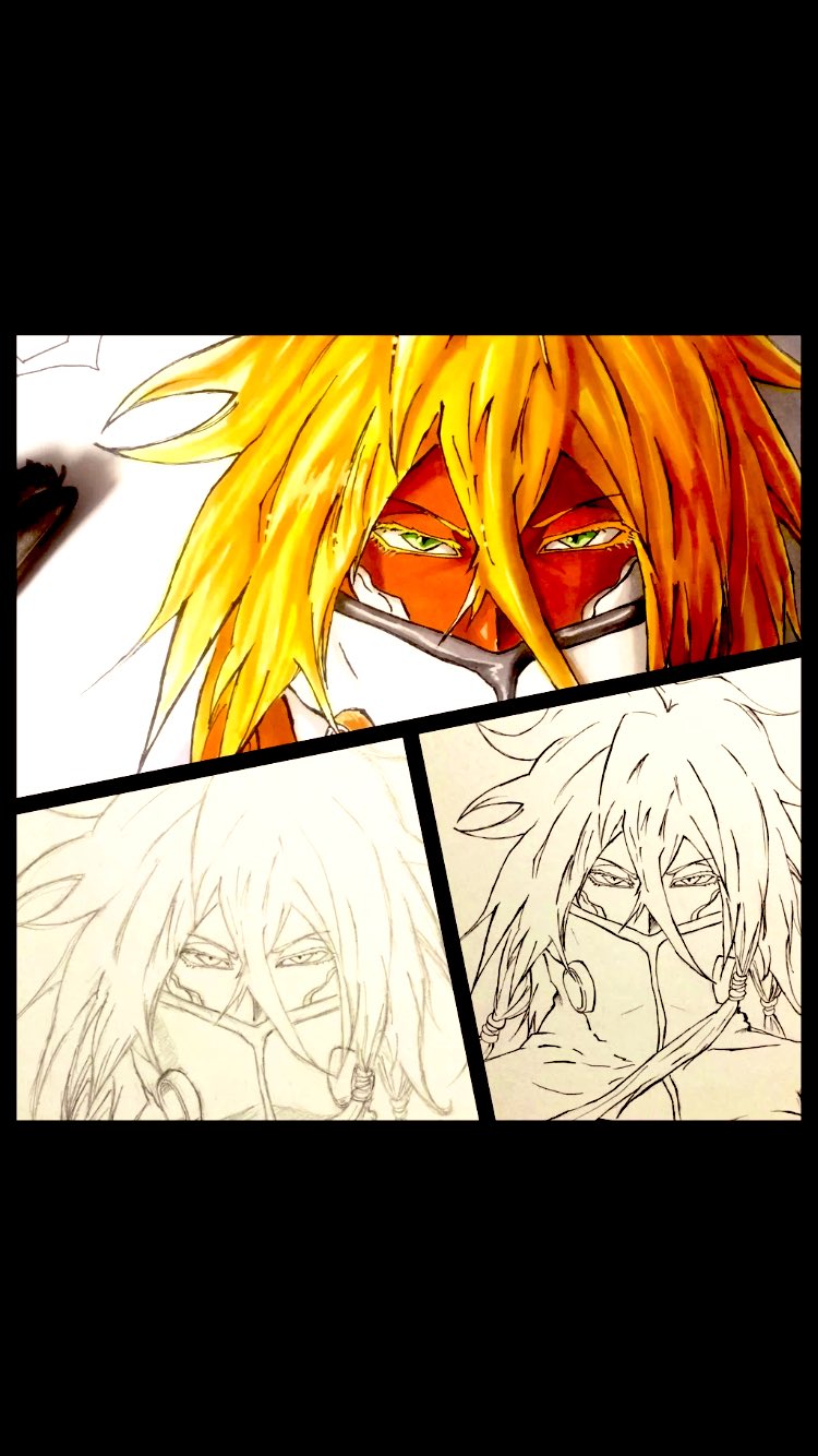とーるちゃん 同じく過去絵です Bleachのハリベルが好きな人に差し上げました 初期の頃はコピックの使い方が下手で 誤魔化しがいっぱいあります Bleach コピック アナログ 過去画 T Co 8apvafnyah Twitter