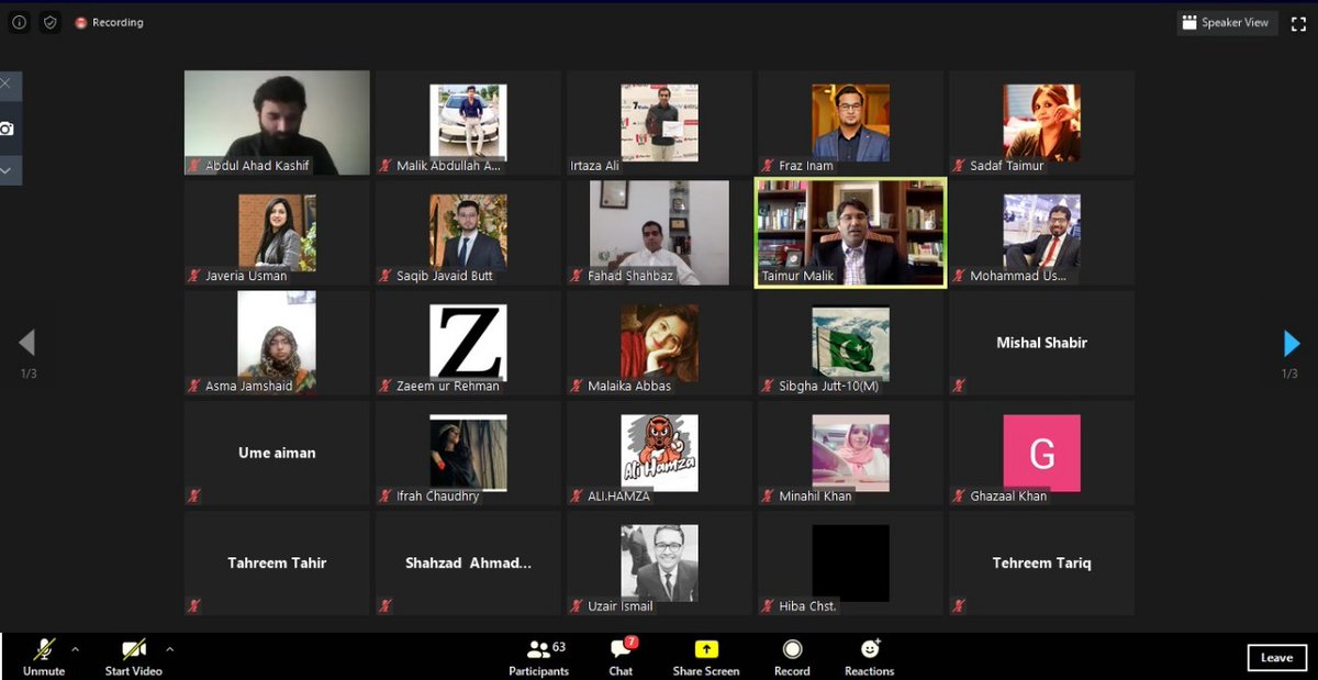 theabdullahawan's tweet photo. Orientation @ygapakistan 2020 🇵🇰

Patron @ygapakistan, Barrister Taimur Malik (Founder Courting the Law) and Chairperson @ygapakistan, Ms Sadaf Taimur joined the session. https://t.co/by7vT9e20U