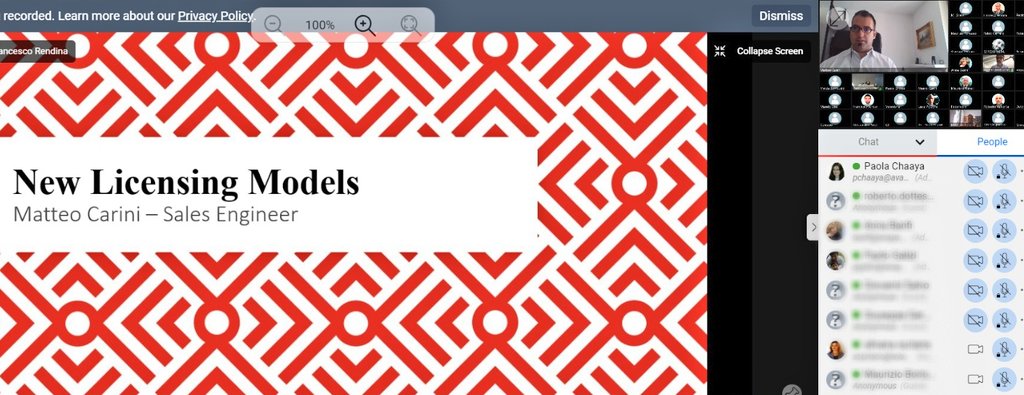 paolachaaya's tweet image. More than 100 people on #AvayaSpaces during our #RemoteEvent dedicated to our Italian partners, exploring how @Avaya is supporting and accelerating the business beyond the emergency!

#experiencesthatmatter #intelligentExperiences #AvayaIX @Avaya_IT #Covid_19 #remoteworking