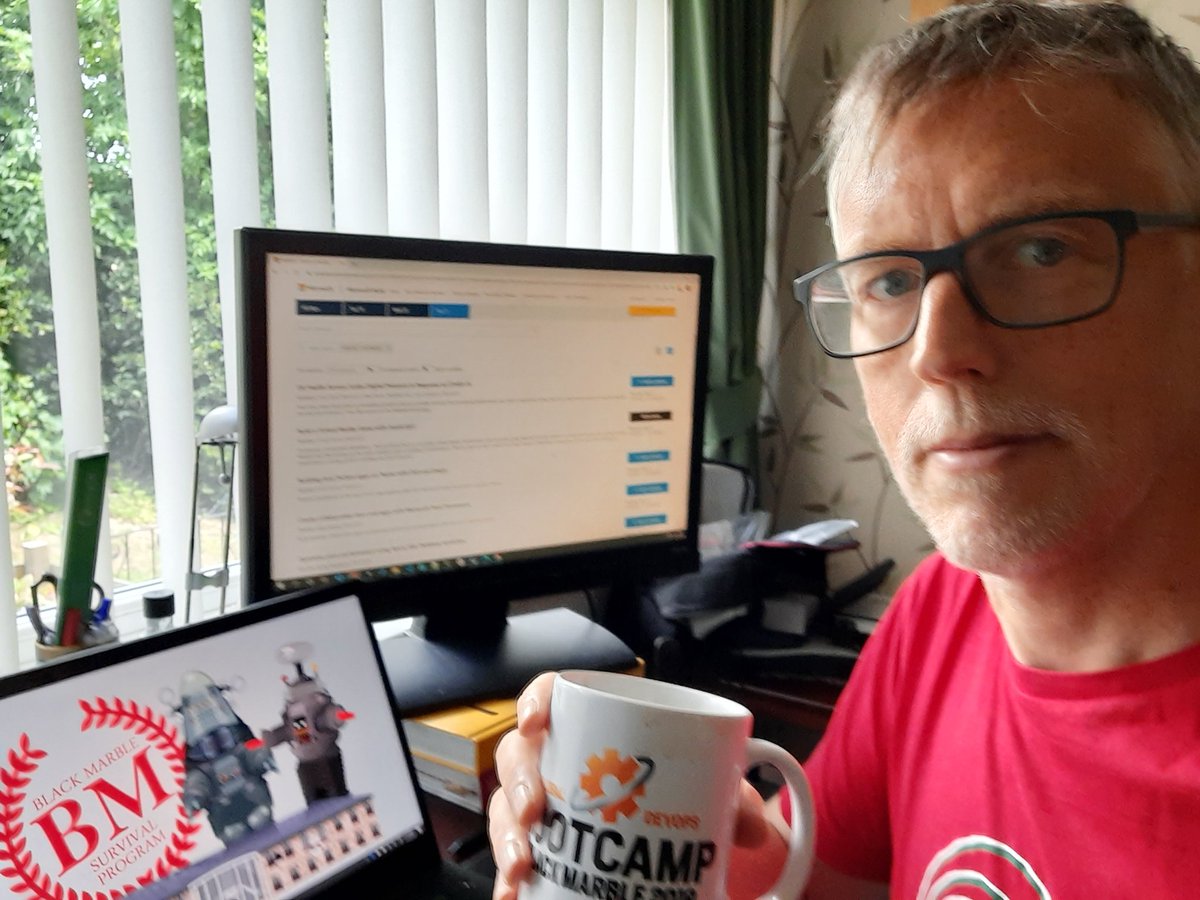 richardfennell's tweet image. All set for the last few session of #MSBuild2020 #gdbc mug charged with coffee to keep me going