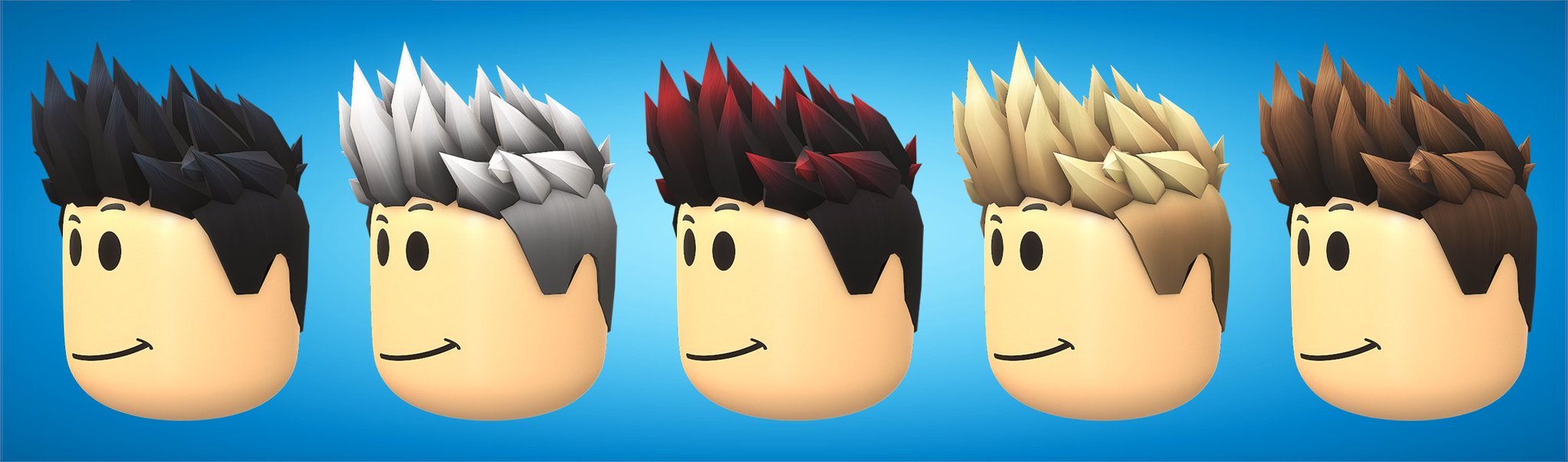 Blonde Spiky Hair - Roblox