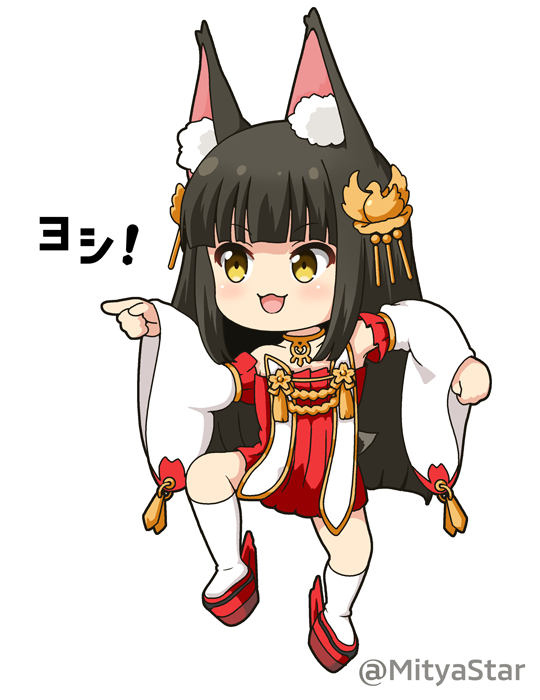 長門(アズールレーン) 「現場猫 長門ちゃん? #アズールレーン 」|みーちゃ 🌠のイラスト