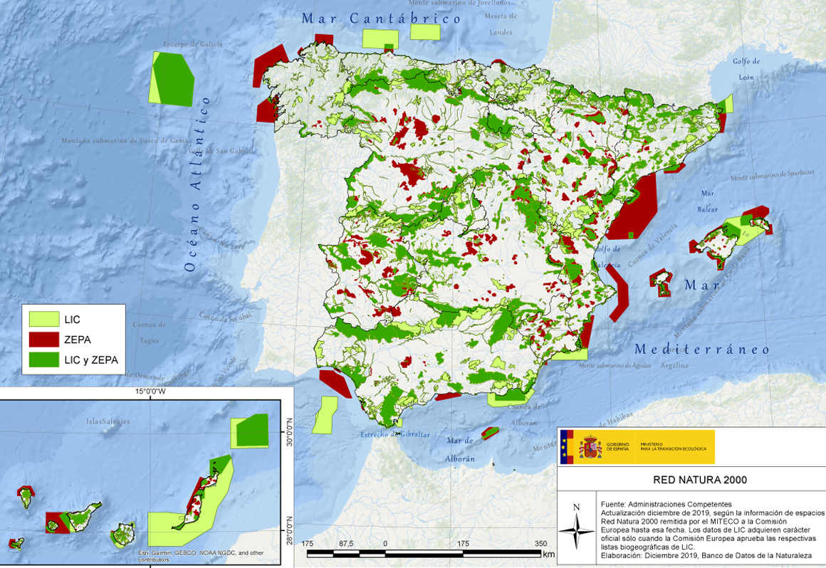 La #RedNatura2000 está formada actualmente en #España por 1.467 Lugares de Importancia Comunitaria (#LIC) y 657 Zonas de Especial Protección para las Aves (#ZEPA), lo que representa aproximadamente un 27% del territorio español. #FelizJueves #Natura2000Day bit.ly/3cOHxkk