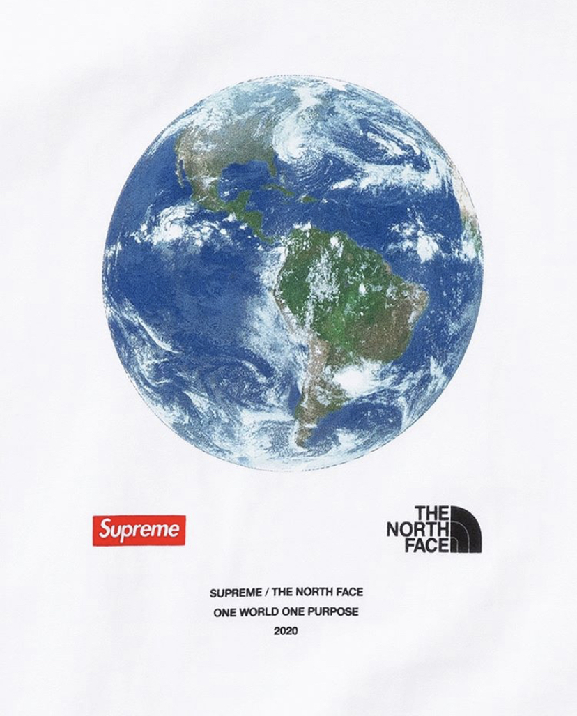 supreme/north face world tee ワールドTシャツ M