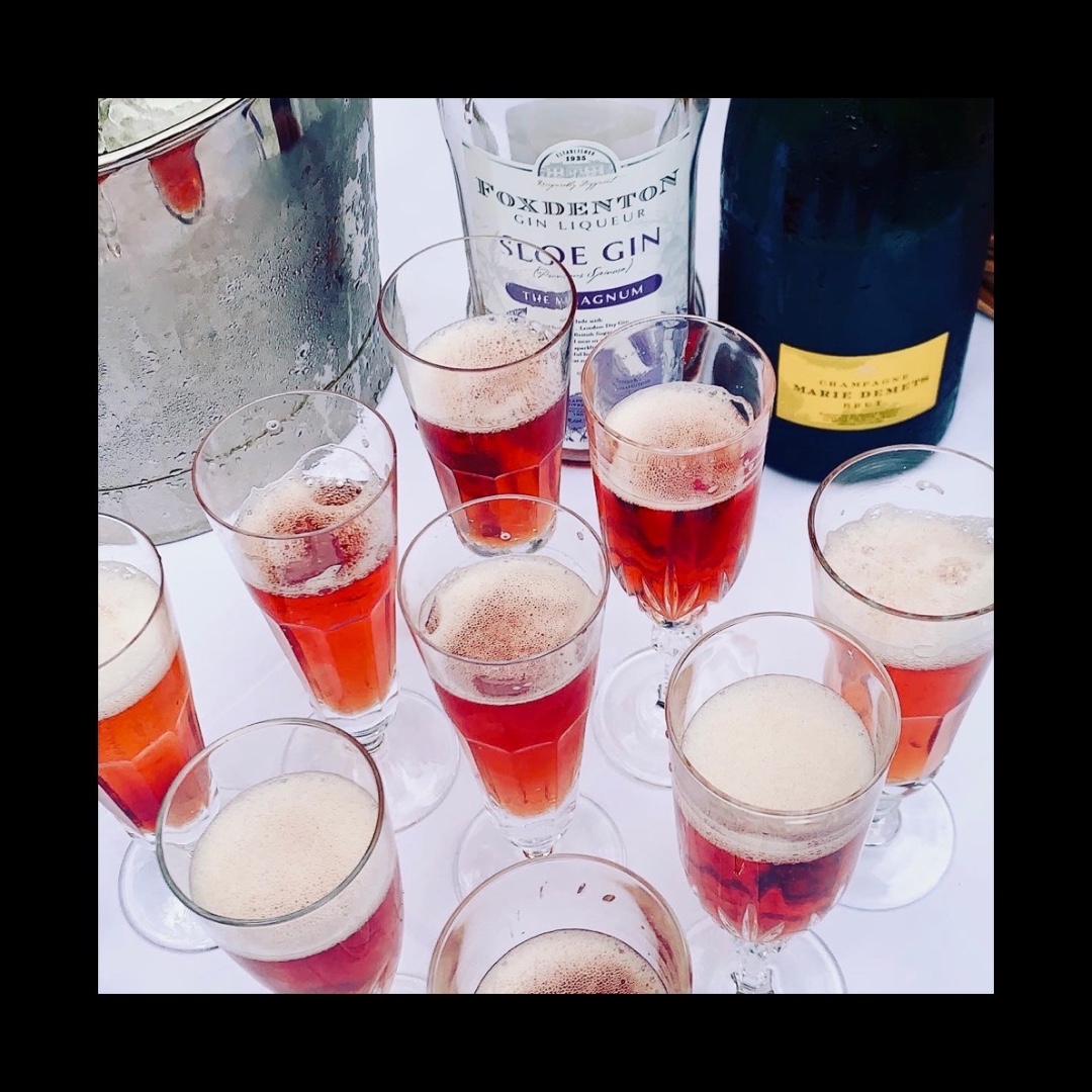 One of the countless joys of the shooting season is the refreshing taste of a slowgasm at elevenses thinking of making it an all year round drink. #elevenses #slogasm #coctails #champagne #sloegin #onlymagnums #partridgeshooting #pheasantshooting #DrivenGame #Devon #season2020