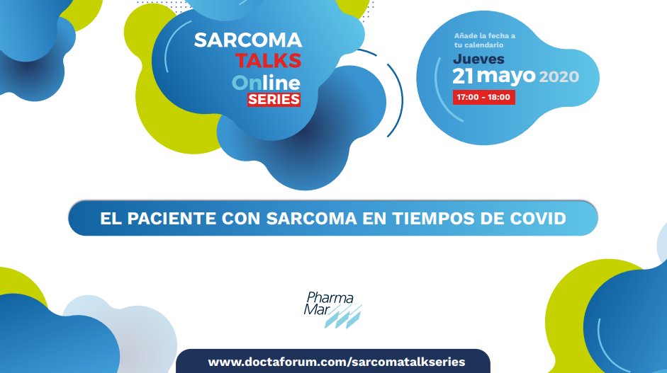 PhrmMar's tweet photo. ¡RECUERDA!
En 1 hora dará comienzo la primera sesión del #SarcomaTalksOnlineSeries: “Pacientes con sarcoma en tiempos de COVID”, dirigido a profesionales sanitarios.
Anímate a inscribirte si no lo has hecho ya: https://t.co/LQ0ItI3G6B https://t.co/5xStA6NWVI