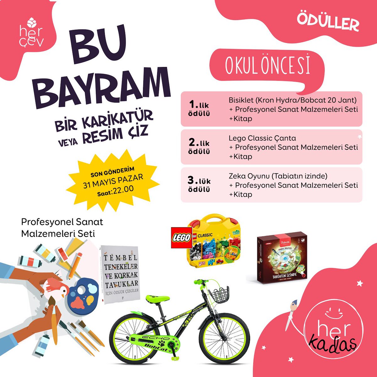 hercocugaegitim's tweet photo. Başvurularınızı aşağıdaki link üzerinden yapabilirsiniz.
https://t.co/CY00RD0LNF
Başvuru yapmadan önce şartnameyi okuyunuz.
Yarışma hakkında detaylı bilgiye aşağıdaki linkten ulaşabilirsiniz.
https://t.co/J3pJA21xXw
Eserler sanat kurulumuz tarafından değerlendirilecektir.
#hercev https://t.co/JyEwRkUpSH