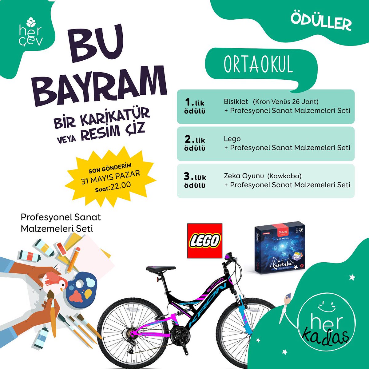 hercocugaegitim's tweet photo. Başvurularınızı aşağıdaki link üzerinden yapabilirsiniz.
https://t.co/CY00RD0LNF
Başvuru yapmadan önce şartnameyi okuyunuz.
Yarışma hakkında detaylı bilgiye aşağıdaki linkten ulaşabilirsiniz.
https://t.co/J3pJA21xXw
Eserler sanat kurulumuz tarafından değerlendirilecektir.
#hercev https://t.co/JyEwRkUpSH