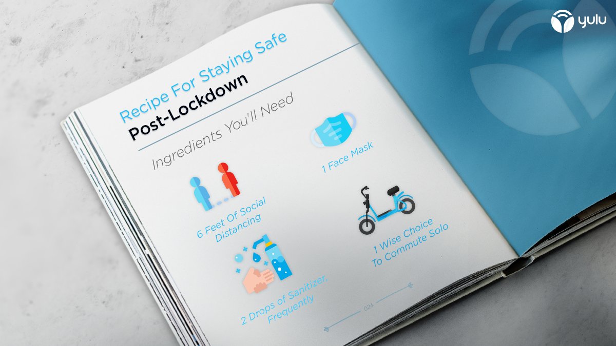 YuluBike's tweet image. As everyone will soon be back on the streets, it’s still imperative that we continue to stay safe and maintain as little contact with people as possible. Yulu is the safest way to move around as it helps you maintain social distance while commuting.
#Yulu #RideSolo #CommuteSafe