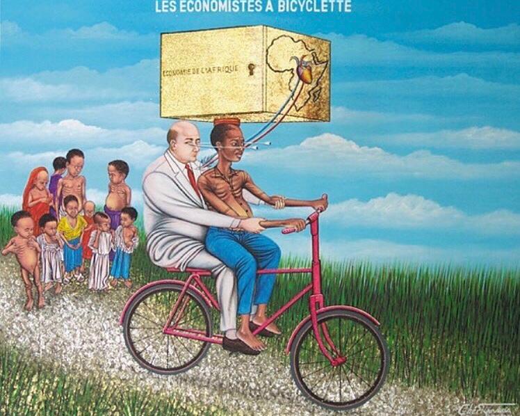 'the economist on a bicycle' 
Africans are living in misery as a result of exploitation. 
#FixAfrica #RisingAfrica