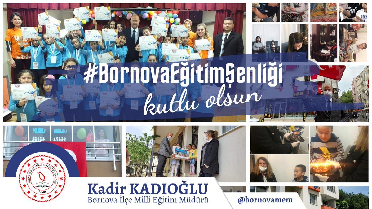 #BormovaEğitimŞenliği
<a href="/bornovamem/">Bornova İlçe Millî Eğitim Müdürlüğü</a> 
<a href="/kadirkadioglu35/">KADİR KADIOĞLU</a> 
<a href="/izmir_ilmem/">İzmir İl Milli Eğitim Müdürlüğü</a> 
<a href="/ziyaselcuk/">Ziya Selçuk</a> 
<a href="/sdcpal/">SÜLEYMAN DEMİREL ÇOK PROGRAMLI ANADOLU LİSESİ</a> 
<a href="/ebru_ebrutatar/">Ebru Tatar Baranlı</a>