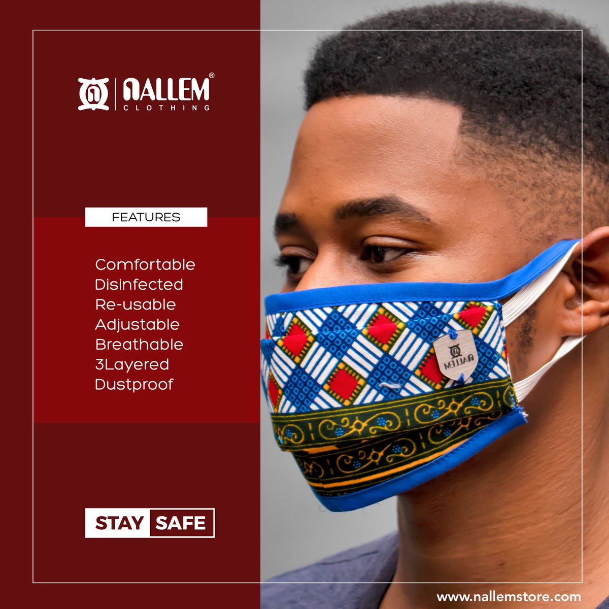 NallemClothing's tweet photo. The fight against Covid-19 continues.
Mask Up and Stay Safe!!
#StaySafe #StayHome #nallemclothing https://t.co/aA39sUVxbA