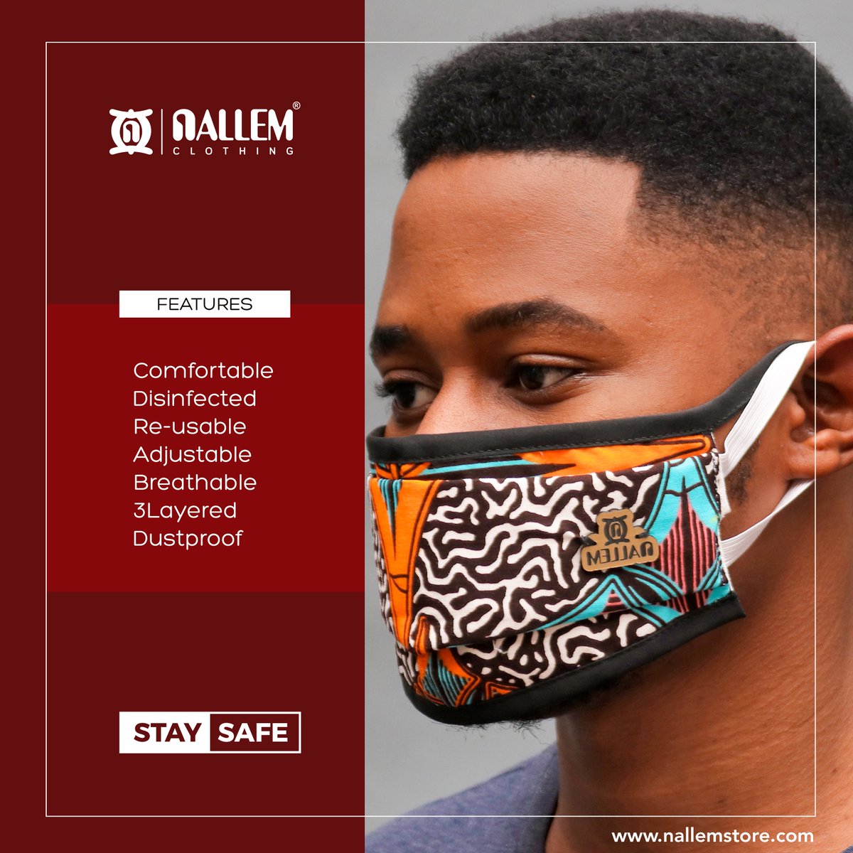 NallemClothing's tweet photo. The fight against Covid-19 continues.
Mask Up and Stay Safe!!
#StaySafe #StayHome #nallemclothing https://t.co/aA39sUVxbA