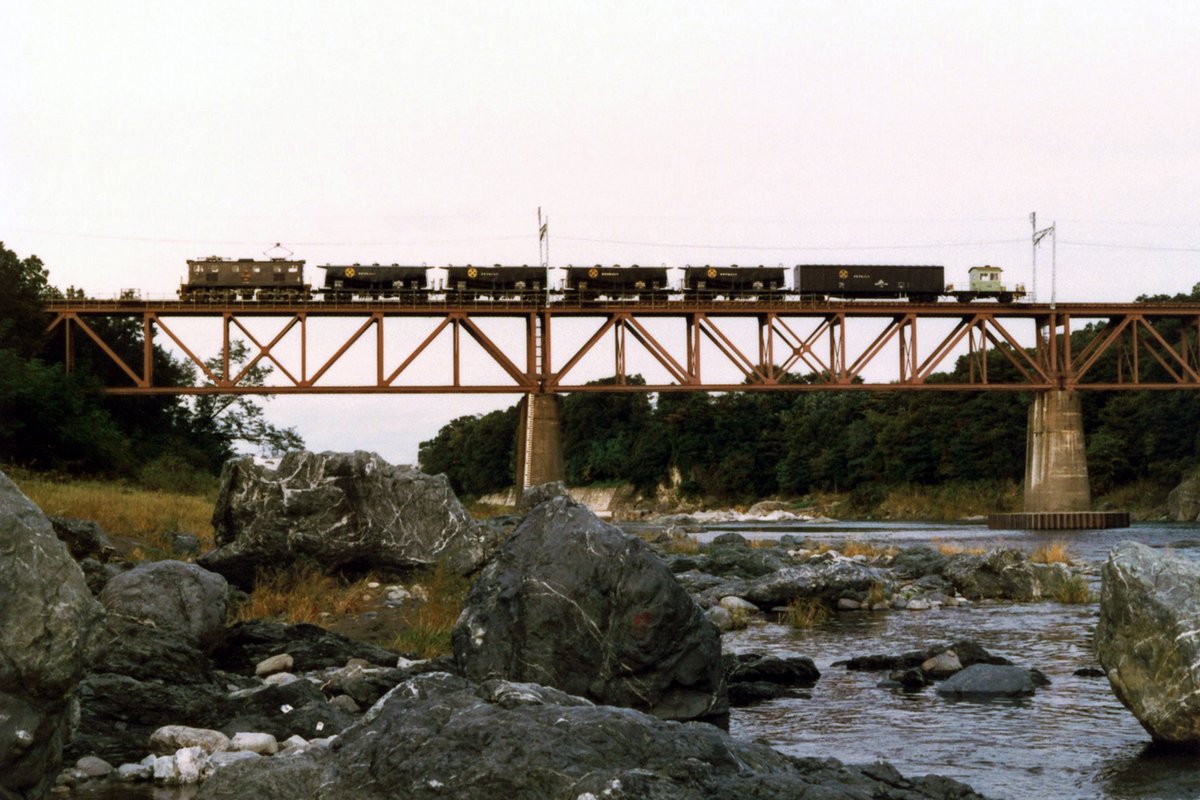 東武ED5016・ED5017（1986年） 1枚目 9001ﾚ ED5017＠鉢形～玉淀 2～4枚