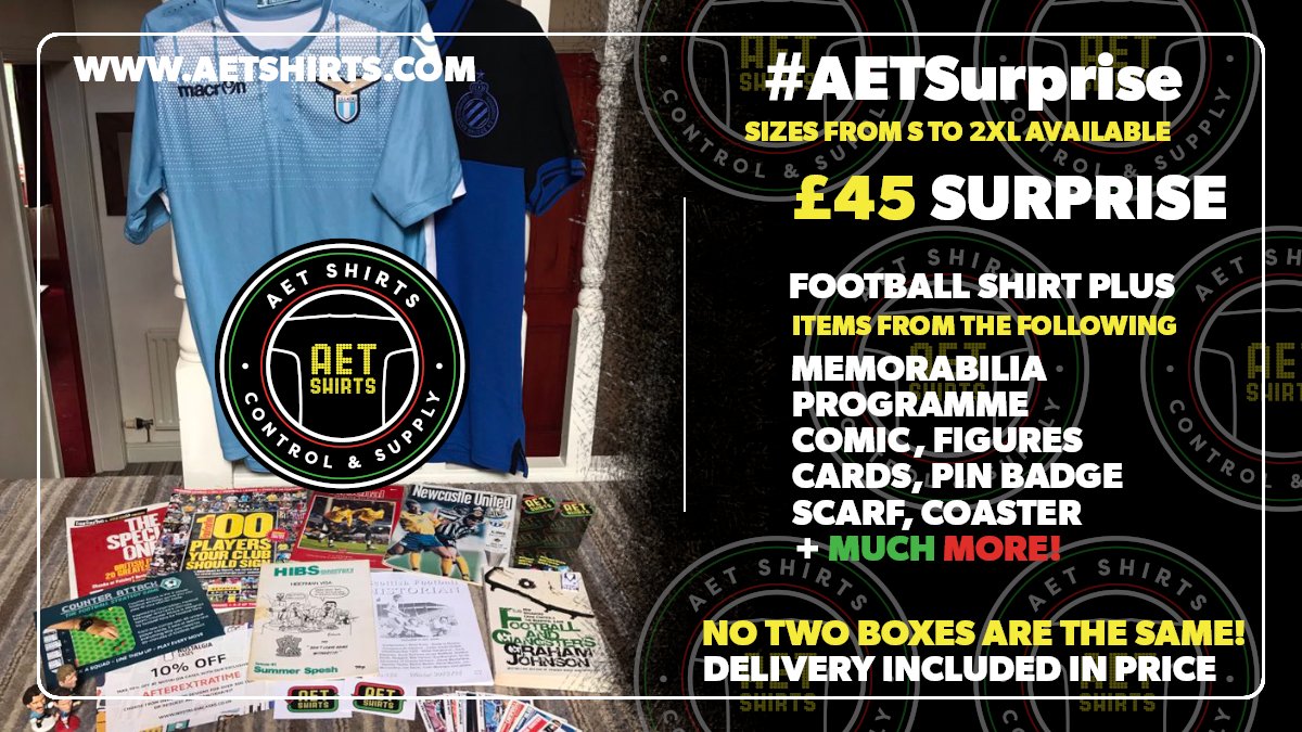 AETshirts's tweet photo. #AETSurprise packs available in all sizes up to 2XL ✅

If you'd like to order one, drop us a DM!

All RT's and tags greatly appreciated ❤️

#AETShirts #Mystery #FootballPack https://t.co/VPzEXYz7i2