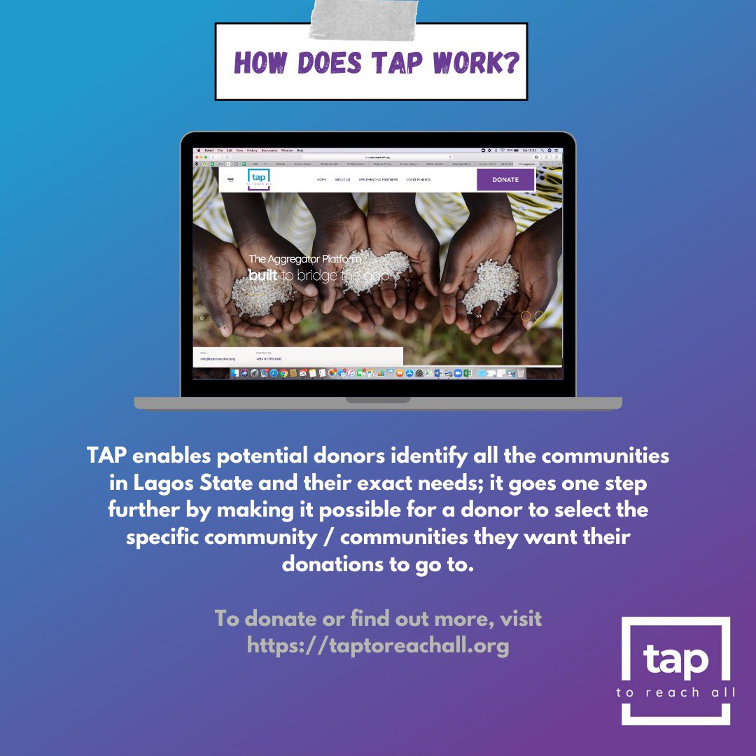 taptoreachall's tweet photo. Still wondering how TAP works? π€β£
Hereβs how.β£
ππΎβ£
Go to https://t.co/dO1TOxjfRT to get involved.β£
β£β£
#JustFeedOne #TapToReachAll #Charity #DoGood #Fundraising #Activism #Donate #Nonprofit #philanthropy β£ https://t.co/vgQX7iD7qJ