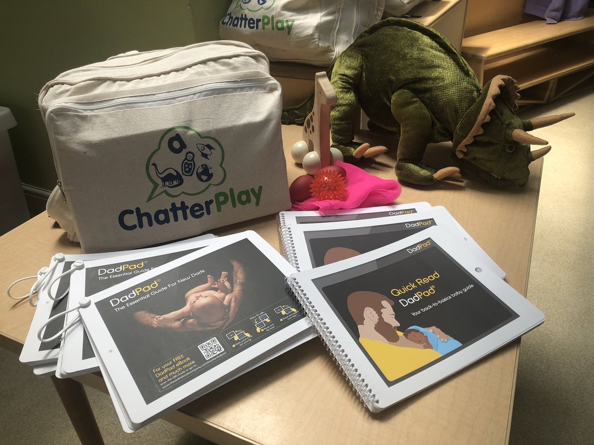 TheNurtureShed's tweet photo. HUUUUUGE Thank you to DadPad for sending us a bumper shipment of their amazing resources for new dads!! These will go into our baby Chatterpacks and are available for anyone who has or is expecting a new baby 👶
Do ask for one when you pick up a ChatterPack on Fridays @dadpaduk https://t.co/gYYQSplfHh