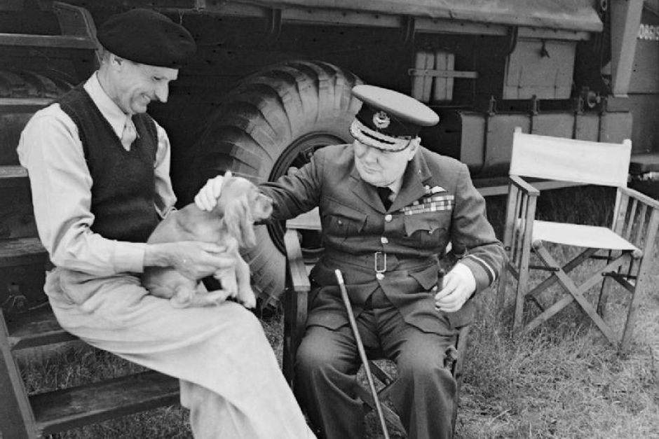 By War's end, Monty was trolling with a hipster waistcoat, beret, golden retriever pup, while Churchill decided that he wanted to be an Air Commodore for the day