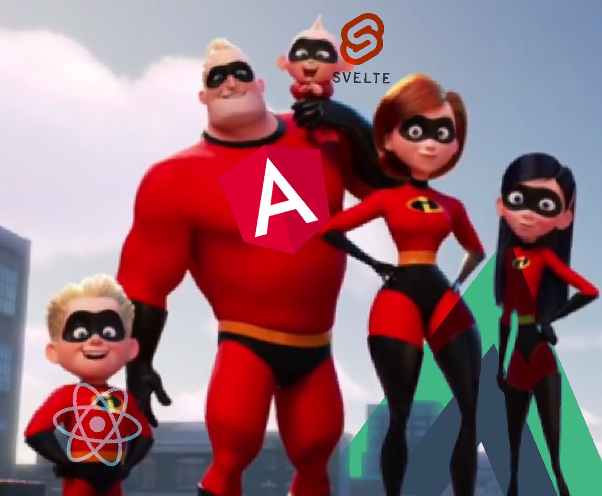 code_au's tweet image. L&apos;écosystème #javascript:
#angularjs #reactjs #VueJS #sveltejs