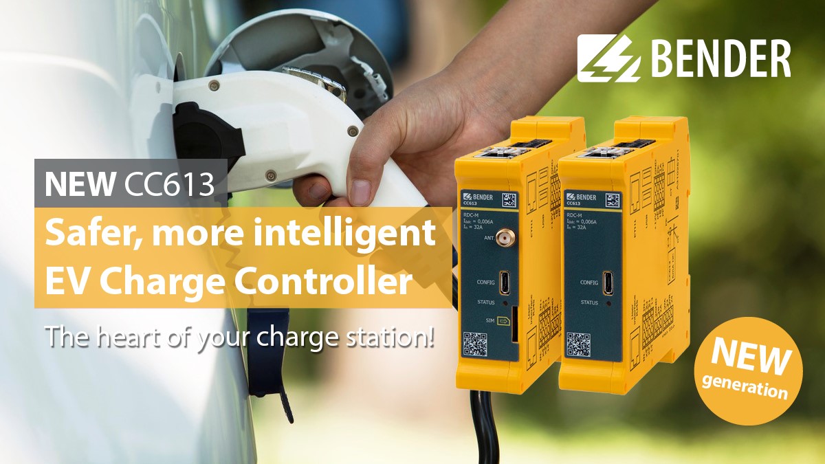 Bender_UK's tweet photo. Have you seen our NEW #electric #vehicle, charge controller CC613?
We make the brains of the #chargestations so manufacturers don't have to!
👉 news: https://t.co/Mi2djPpans
👉 datasheet: https://t.co/D672bIGfTE
📞Contact us: 01229 480123, industrialsales@bender-uk.com https://t.co/UihKh4HZFb